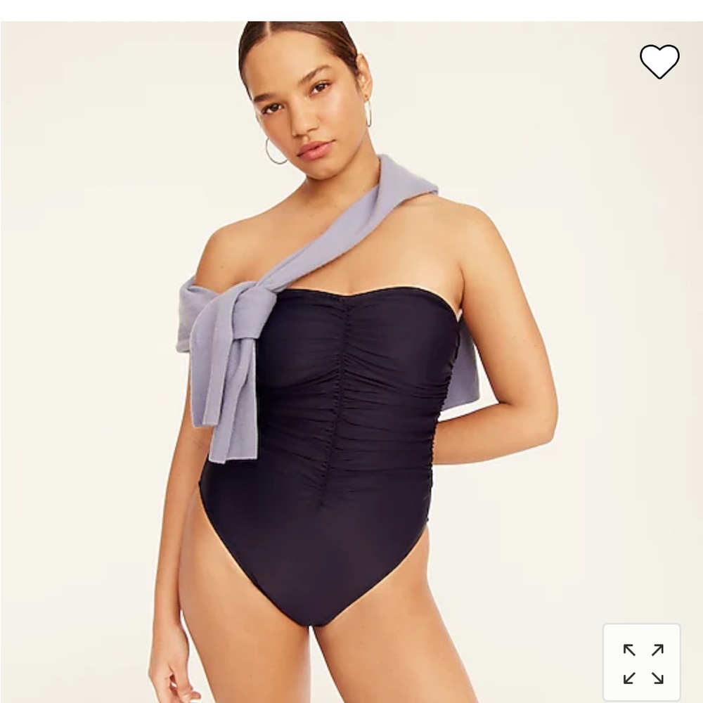 J Crew rusched one piece swimsuit
